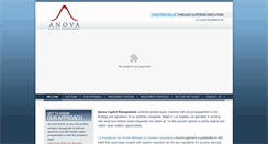 Desktop Screenshot of anovacapital.com